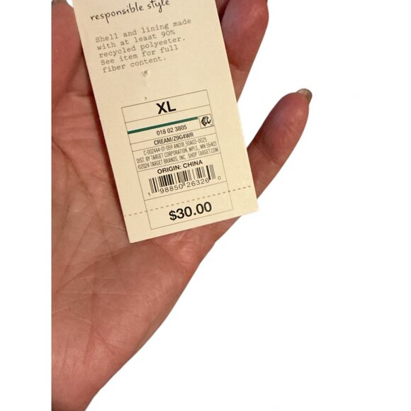 A New Day Cream Halter Vest XL Linen Blend Womens Recycled Material - Picture 4 of 6